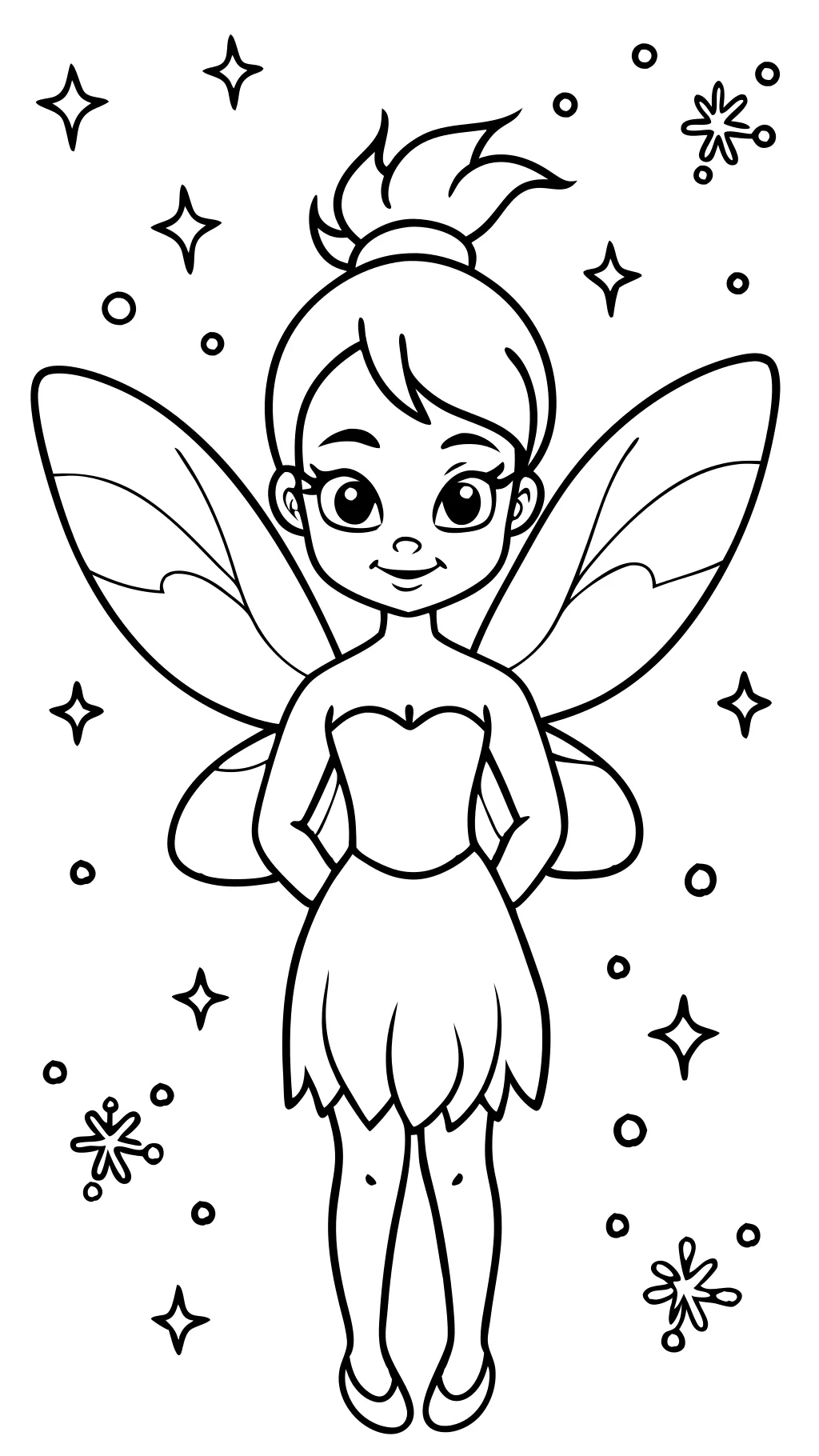 tinker bell coloring page